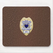Thin Blue Line Badge Muismat (Voorkant)