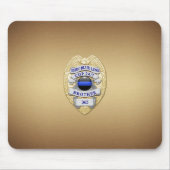 Thin Blue Line Badge Muismat (Voorkant)