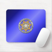 Thin Blue Line Badge Muismat (Met muis)