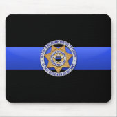 Thin Blue Line - Badge Muismat (Voorkant)