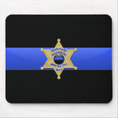 Thin Blue Line - Badge Muismat (Voorkant)