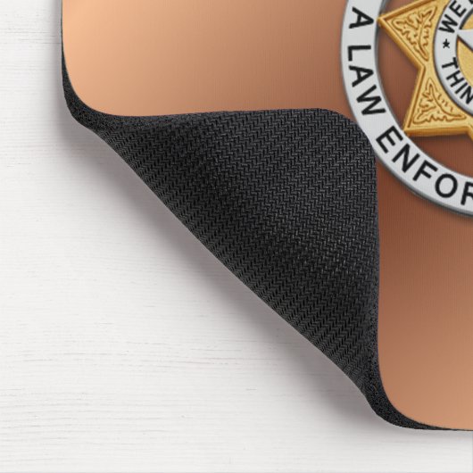 Thin Blue Line Badge Muismat (Hoek)