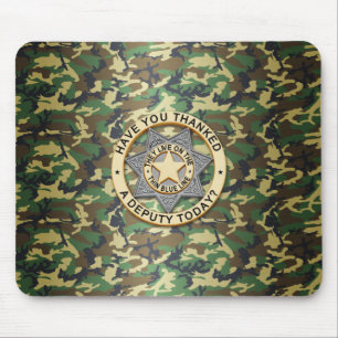 Thin Blue Line Badge Muismat