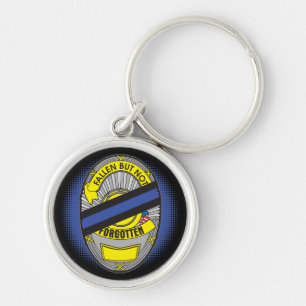 Thin Blue Line Badge Sleutelhanger