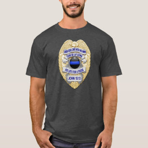 Thin Blue Line Badge T-shirt