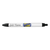 Thin Blue Line Badge Zwarte Inkt Pen (Voorkant)