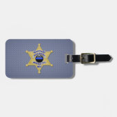 Thin Blue Line Bagagelabel (Voorkant horizontaal)