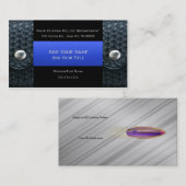 Thin Blue Line - Belt Keepers en Bullet Visitekaartje (Voorkant / Achterkant)