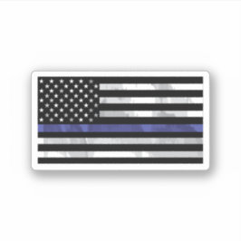 Thin-Blue-Line-Blue-Lives-Matter-Flag-Sticker Sticker