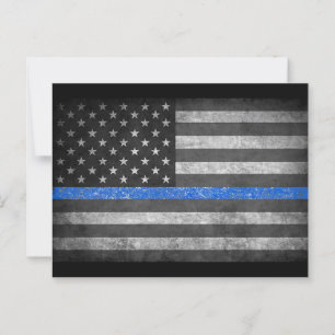 Thin Blue Line Briefkaart