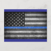 Thin Blue Line Briefkaart (Voorkant)