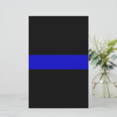 Thin Blue Line Briefpapier (Staand voorkant)