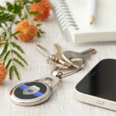 Thin Blue Line Brothers Keeper Badge Sleutelhanger (Zijkant)