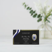 Thin Blue Line Brothers Keeper Badge Visitekaartje (Staand voorkant)