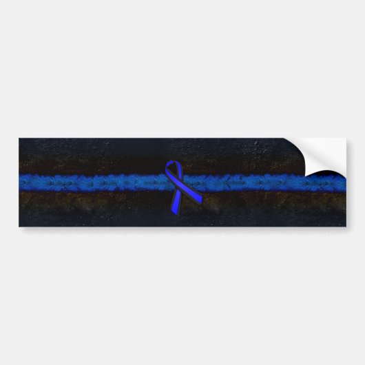 Thin Blue Line Bumpersticker (Voorkant)