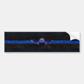 Thin Blue Line Bumpersticker (Voorkant)