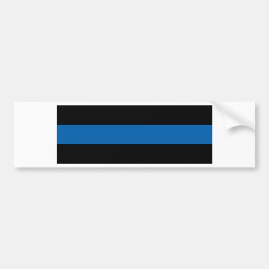 Thin Blue Line Bumpersticker (Voorkant)