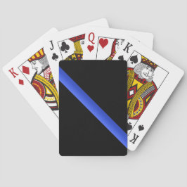 Thin Blue Line Buttonnen Speelkaarten