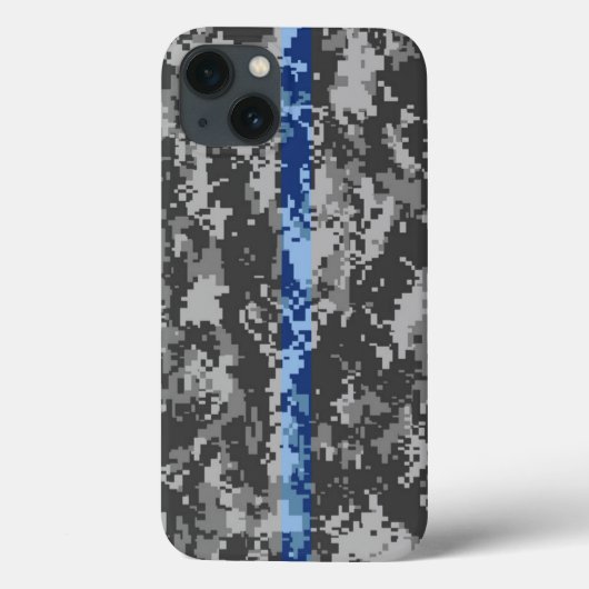 Thin Blue Line Camo iPhone 6 Hoesje (Achterkant)