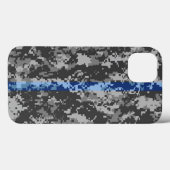 Thin Blue Line Camo iPhone 6 Hoesje (Achterkant (horizontaal))