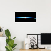 Thin Blue Line Canvas afdrukken Poster (Thuiskantoor)