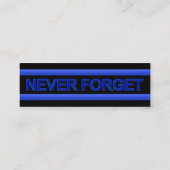 Thin Blue Line Captain Custom Visitekaartje (Achterkant)