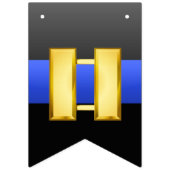 Thin Blue Line Captain Promotion Bunting Flags Vlaggetjes (Eerste vlag)