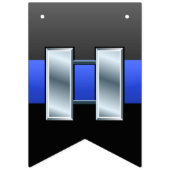 Thin Blue Line Captain Promotion Vlaggetjes (Derde vlag)