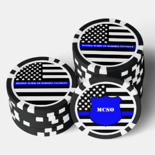 [Thin Blue Line] Challenge Coin Poker Chips