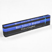 Thin Blue Line - Chaplain Cross Naambordje