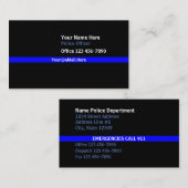 Thin Blue Line Contact Visitekaartje (Voorkant / Achterkant)