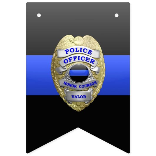 Thin Blue Line Custom Badges and Buttonnen Vlaggetjes (Derde vlag)