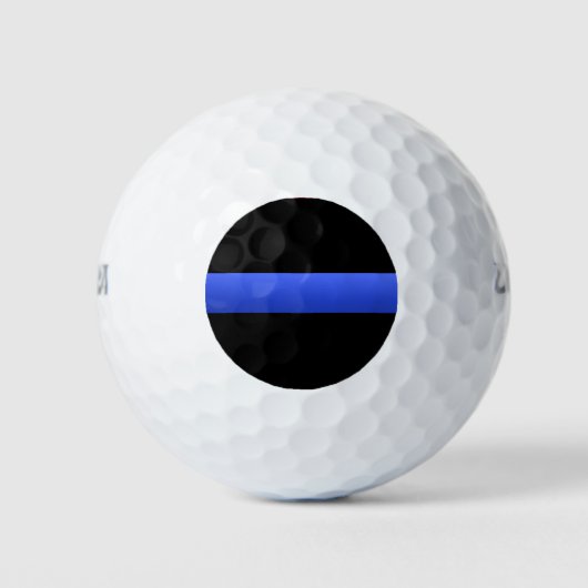 Thin Blue Line Custom Golf Balls Golfballen (Voorkant)