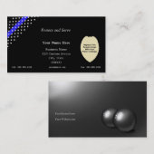 Thin Blue Line Custom Patch Badge Visitekaartje (Voorkant / Achterkant)