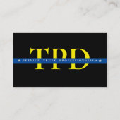 Thin Blue Line Custom Police Visitekaartje (Achterkant)