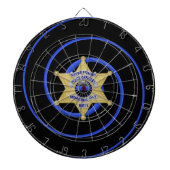 Thin Blue Line Dartbord (Voorkant)