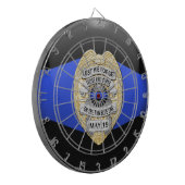 Thin Blue Line Dartbord (Voorkant Links)