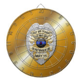 Thin Blue Line Dartbord (Voorkant)