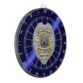 Thin Blue Line Dartbord (Voorkant Links)