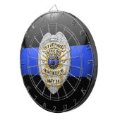 Thin Blue Line Dartbord (Voorkant Rechts)