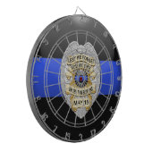 Thin Blue Line Dartbord (Voorkant Links)