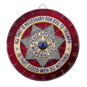 Thin Blue Line Dartbord (Voorkant)