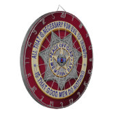 Thin Blue Line Dartbord (Voorkant Links)