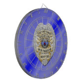 Thin Blue Line Dartbord (Voorkant Links)