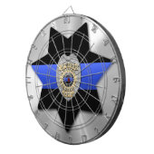 Thin Blue Line Dartbord (Voorkant Rechts)