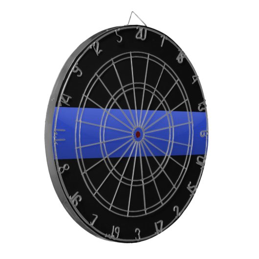 Thin Blue Line Dartbord (Voorkant Links)