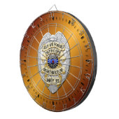 Thin Blue Line Dartbord (Voorkant Rechts)