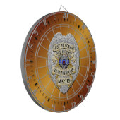 Thin Blue Line Dartbord (Voorkant Links)