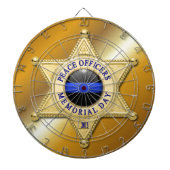 Thin Blue Line Dartbord (Voorkant)