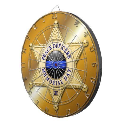 Thin Blue Line Dartbord (Voorkant Rechts)